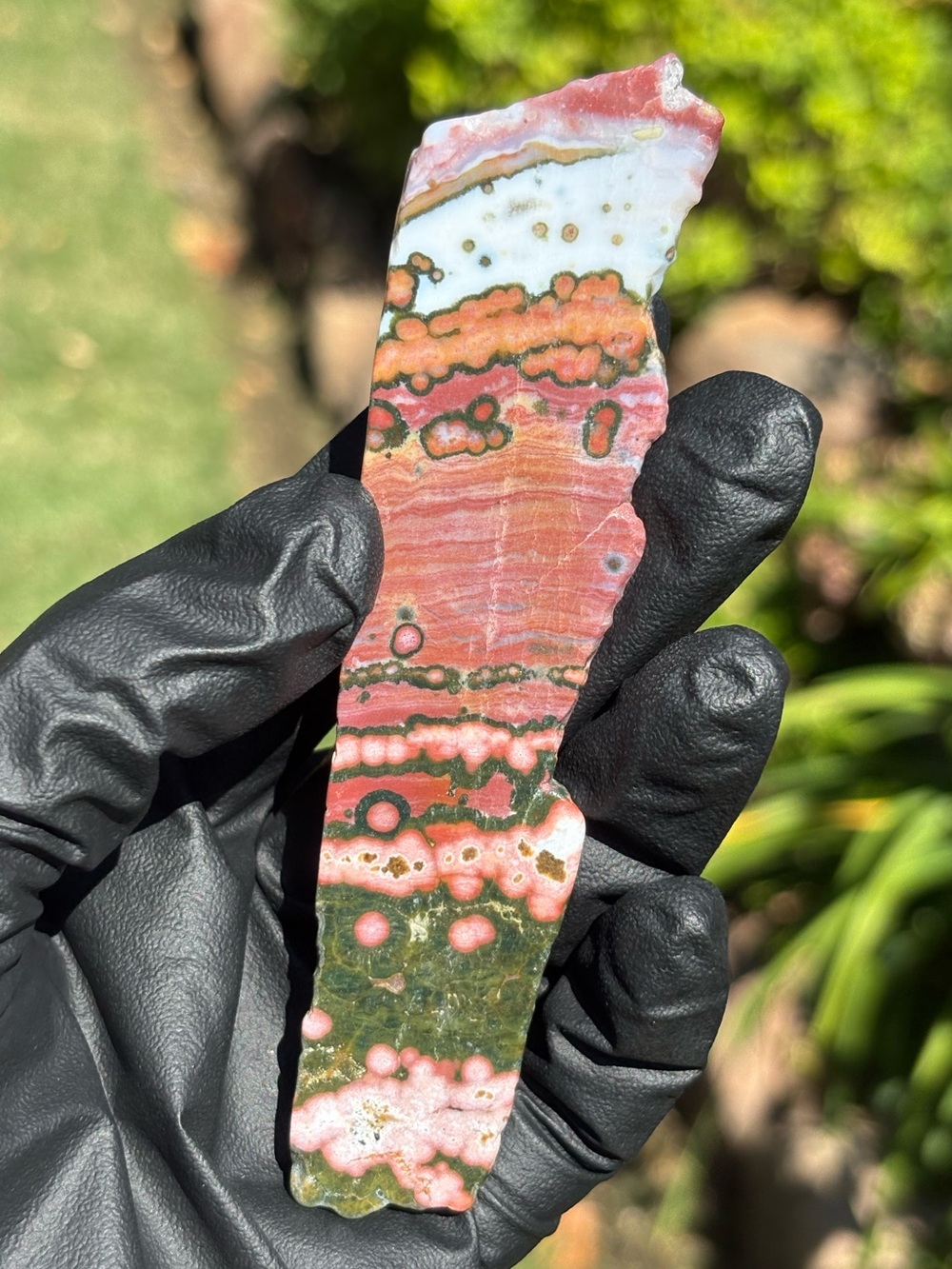 Stunning Ocean Jasper Crystal Slab - Polished Sea Jasper - Colorful Jasper